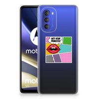 Motorola Moto G51 5G Silicone Back Cover Popart Princess - thumbnail