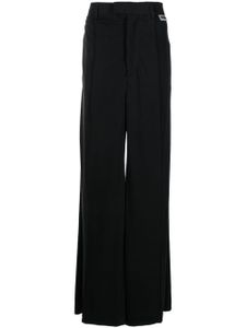 VETEMENTS pantalon en coton à coupe ample - Noir