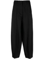 Stella McCartney pantalon de tailleur à détails plissés - Noir