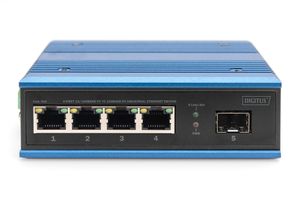 Digitus DN-651130 netwerk-switch Unmanaged Fast Ethernet (10/100) Zwart, Blauw