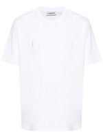 Lanvin t-shirt en coton à logo brodé - Blanc