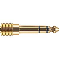 Oehlbach D1C35021 i-Jack AD 35/63 Jackplug Audio Adapter [1x Jackplug female 3,5 mm - 1x Jackplug male 6,3 mm (stereo)] Goud