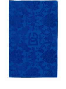 Dolce & Gabbana tapis de bain à logo en jacquard - Bleu