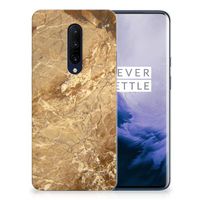 OnePlus 7 Pro TPU Siliconen Hoesje Marmer Creme