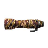EasyCover Lens Eik voor Sigma 150-600mm F5-6.3 DG DN OS Sport (Sony E), bruin camouflage, Lens geval