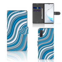 Samsung Galaxy Note 10 Telefoon Hoesje Waves Blue