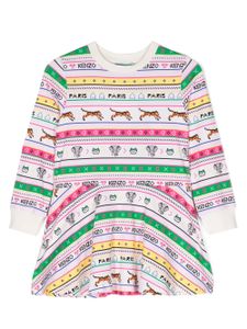 Kenzo Kids robe à imprimé graphique - Rose