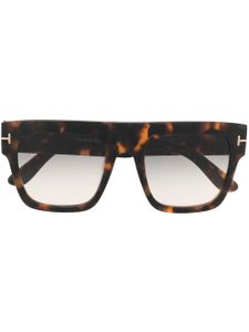 TOM FORD Eyewear lunettes de soleil Renee à monture carrée - Marron