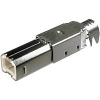 USB 2.0 stekker A type USB B stekker, recht voor solderen