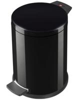 Hailo Pedaalemmer Metaal Zwart - 14 liter