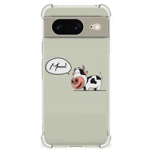 Google Pixel 8 Stevig Bumper Hoesje Cow