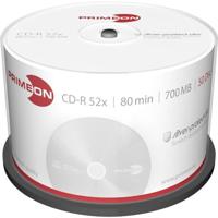 PRIMEON CD-R 80Min/700MB/52x Cakebox (50 schijven), zilver-protect-disc oppervlak