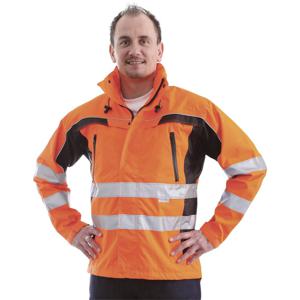 L+D ELDEE 40899-XL Signaaljas tambora fel oranje/zwart Maat: XL EN ISO 20471:2013, klasse 3, EN 343:2003+A1:2007, klasse 2/2