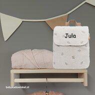 Rugtas Babycadeauset Jollein Teddy Lovely met naam