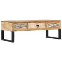 Salontafel 110x50x38 cm massief mangohout - thumbnail