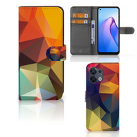 OPPO Reno8 Book Case Polygon Color - thumbnail