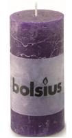 Bolsius Stompkaars Rustiek Paars 100/50 mm