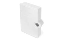 DIGITUS FTTH Outdoor Verdeelkast - voor 2x SC/Simplex of 2x LC/Duplex - IP65 beschermingsklasse - 2 PG13.5 kabelinvoeren - afsluitbaar - geïntegreerde splicehouder - grijs