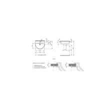 Ideal Standard Connect Arc inbouwwastafel 55x46cm Ideal plus incl. bevestigingsset wit