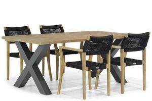 Lifestyle Dallas/Cardiff 180 cm dining tuinset 5-delig