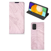 Samsung Galaxy A03s Standcase Marble Pink - Origineel Cadeau Vriendin - thumbnail