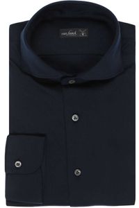 van Laack Meisterwerk Tailor Fit Jersey shirt Marine, Effen