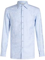 ETRO chemise fleurie à manches longues - Bleu - thumbnail