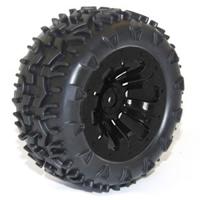 FTX - Carnage Mounted wheel/Tyre Complete Pair, Black (FTX6310B) - thumbnail