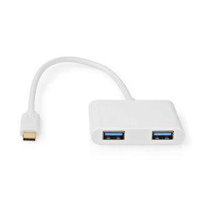 USB-C 3.0-Adapter | USB-C Male - 2x USB-A Male | 0,2 m