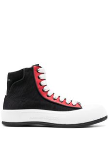 Alexander McQueen baskets Tread Slick à lacets - Noir