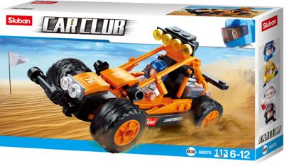 Sluban Car club: Buggy oranje (M38 B0676)