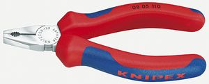 Knipex Mini-Kombitang verchroomd met meer-componentengrepen 110 mm - 08 05 110