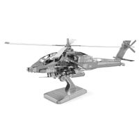 Eureka Metal Earth AH-64 Apache Zilver Editie - thumbnail