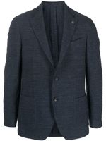 Lardini blazer à simple boutonnage - Bleu - thumbnail