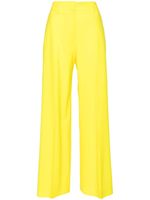 MSGM pantalon palazzo à taille haute - Jaune - thumbnail