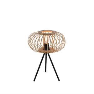 Just Light Tripod tafellamp Racoon hout 11435-79