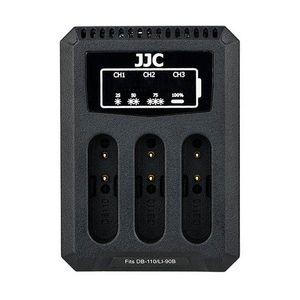 JJC DCH-DB110 USB Dual Battery Charger (voor Ricoh DB-110/Olympus LI-90B)