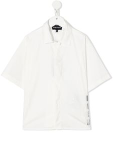 Emporio Armani Kids chemise à logo imprimé - Blanc