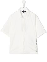 Emporio Armani Kids chemise à logo imprimé - Blanc