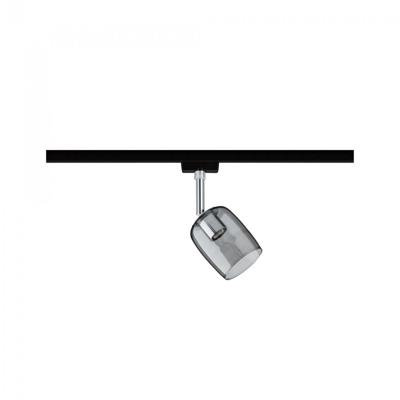 Paulmann Blossom Plafondspot URail G9 Zwart (mat), Rookglas
