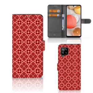 Samsung Galaxy A42 5G Telefoon Hoesje Batik Rood