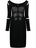 Versace Pre-Owned robe cintrée à détails de clous (2010) - Noir