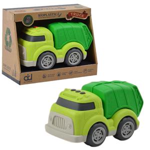 Bioplastic Vuilniswagen 18 cm Groen