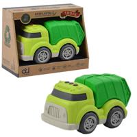 Bioplastic Vuilniswagen 18 cm Groen - thumbnail