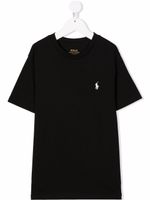 Ralph Lauren Kids t-shirt à logo brodé - Noir