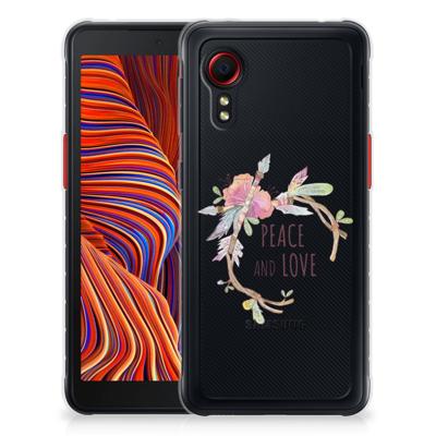 Samsung Galaxy Xcover 5 Telefoonhoesje met Naam Boho Text