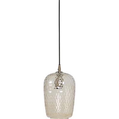 Hanglamp Dionne 17x30cm glas en antiek brons Hanglamp Dionne 17x30cm glas en antiek brons