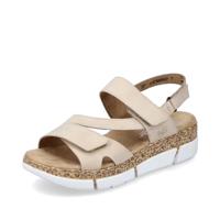 Rieker sandalen voor dames V2366, grootte:39, kleur:Ivoor