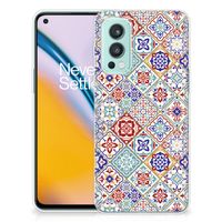 OnePlus Nord 2 5G TPU Siliconen Hoesje Tiles Color