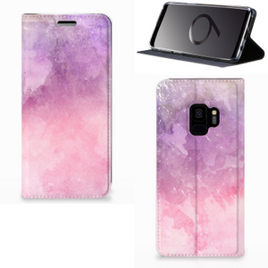 Bookcase Samsung Galaxy S9 Pink Purple Paint